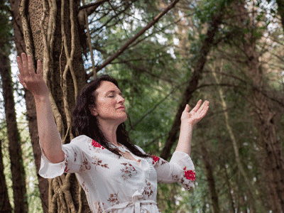 Amanda Sophia in Meditation pose